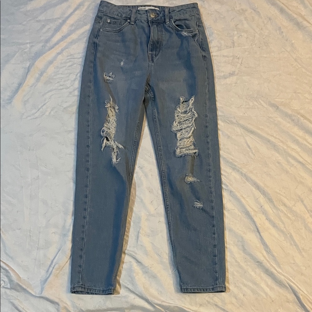 Garage Light Blue Distressed Women's Jeans
